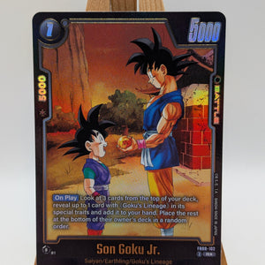 Son Goku Jr. FB08-102	Alternate Art Saiyan's Pride Dragon Ball English Card FRENLY BRICKS - Open 7 Days