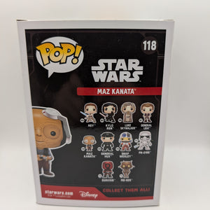 Funko Pop Vinyl Star Wars Maz Kanata #118 The Force Awakens FRENLY BRICKS - Open 7 Days