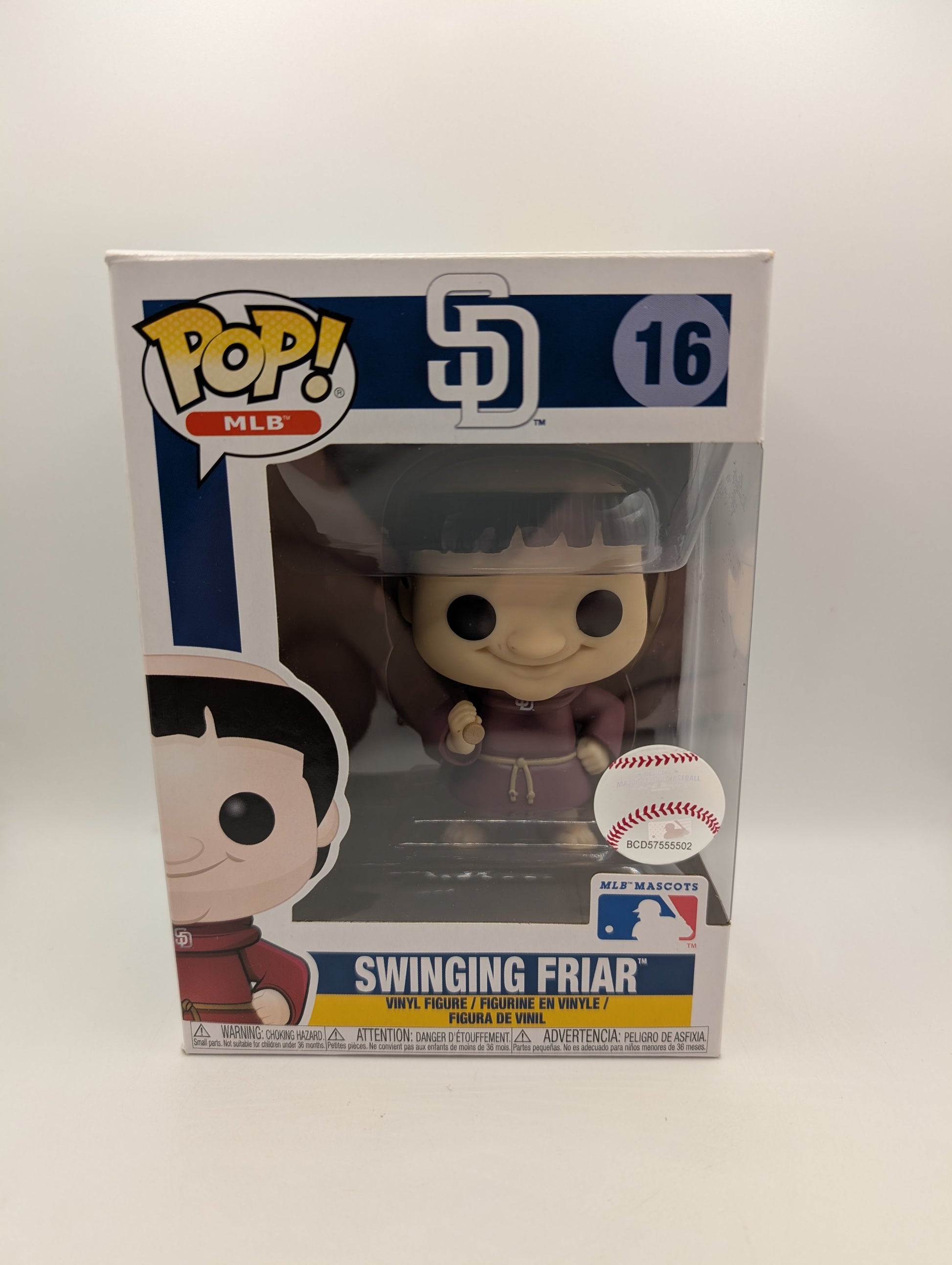 FUNKO POP ! SWINGING FRIAR 16 POP MLB PADRES I02 FRENLY BRICKS - Open 7 Days