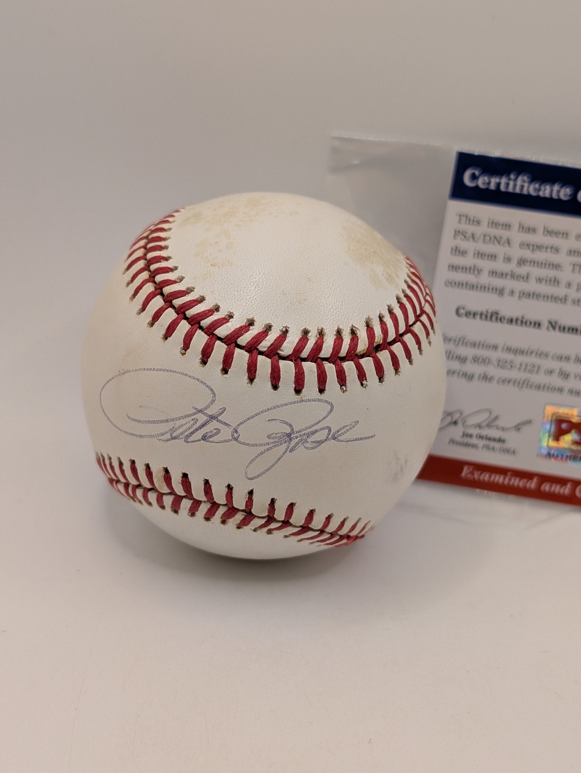 PETE ROSE CINCINNATI REDS  AUTOGRAPHED BART GIAMIATTI  BASEBALL BIG RED MACHINE FRENLY BRICKS - Open 7 Days