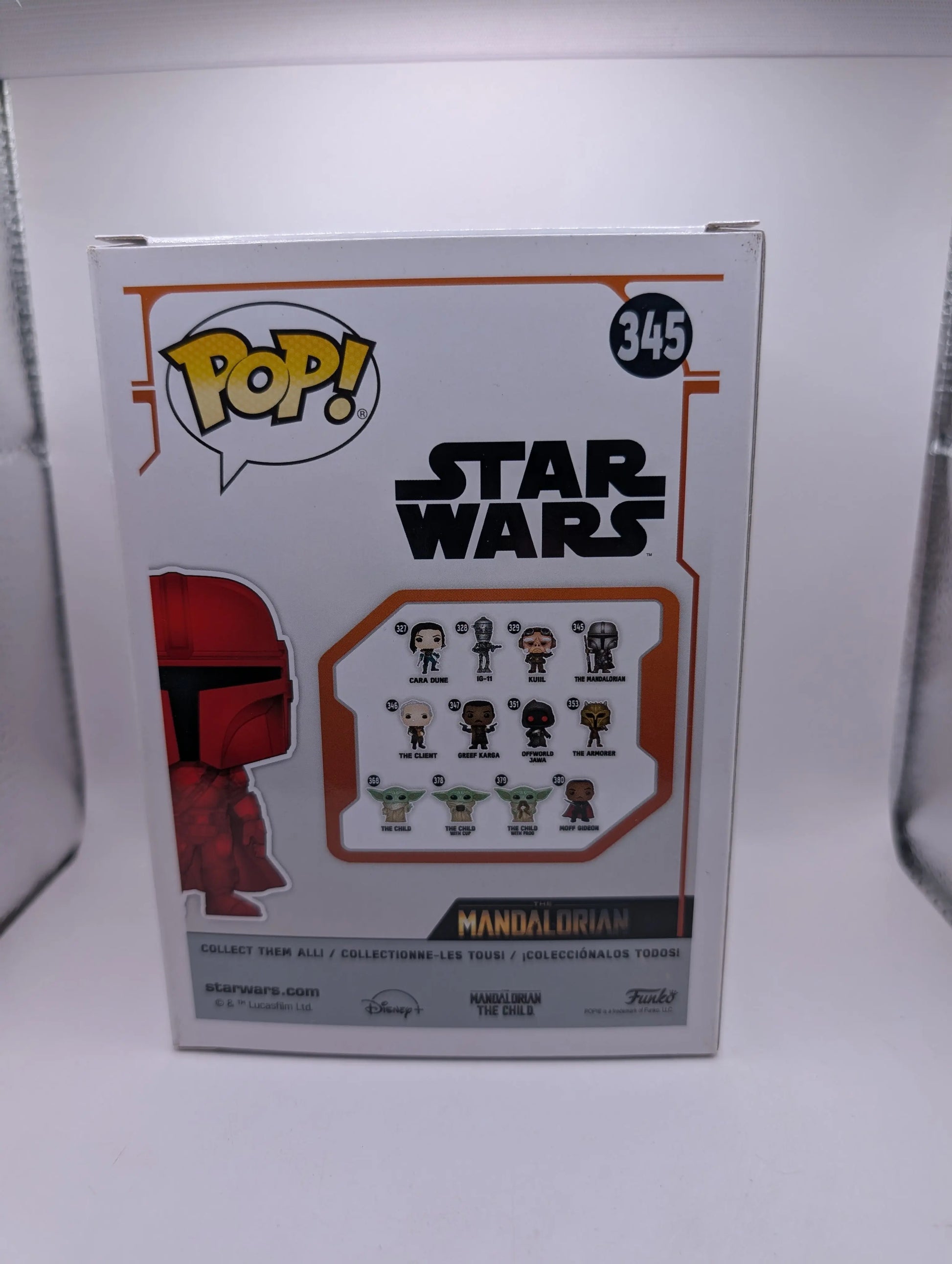 THE MANDALORIAN Star Wars Red Metallic Chrome Funko POP! #345 FRENLY BRICKS - Open 7 Days