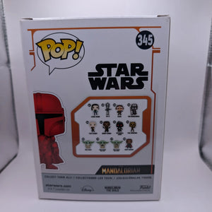 THE MANDALORIAN Star Wars Red Metallic Chrome Funko POP! #345 FRENLY BRICKS - Open 7 Days