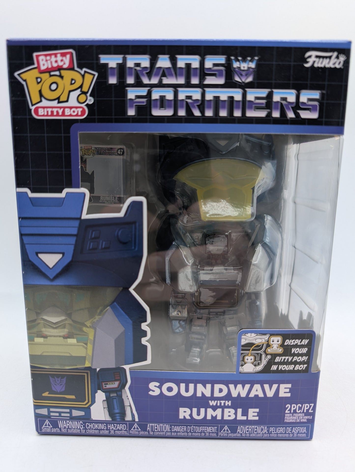 Bitty POP! Transformers Soundwave with Rumble 2Pc