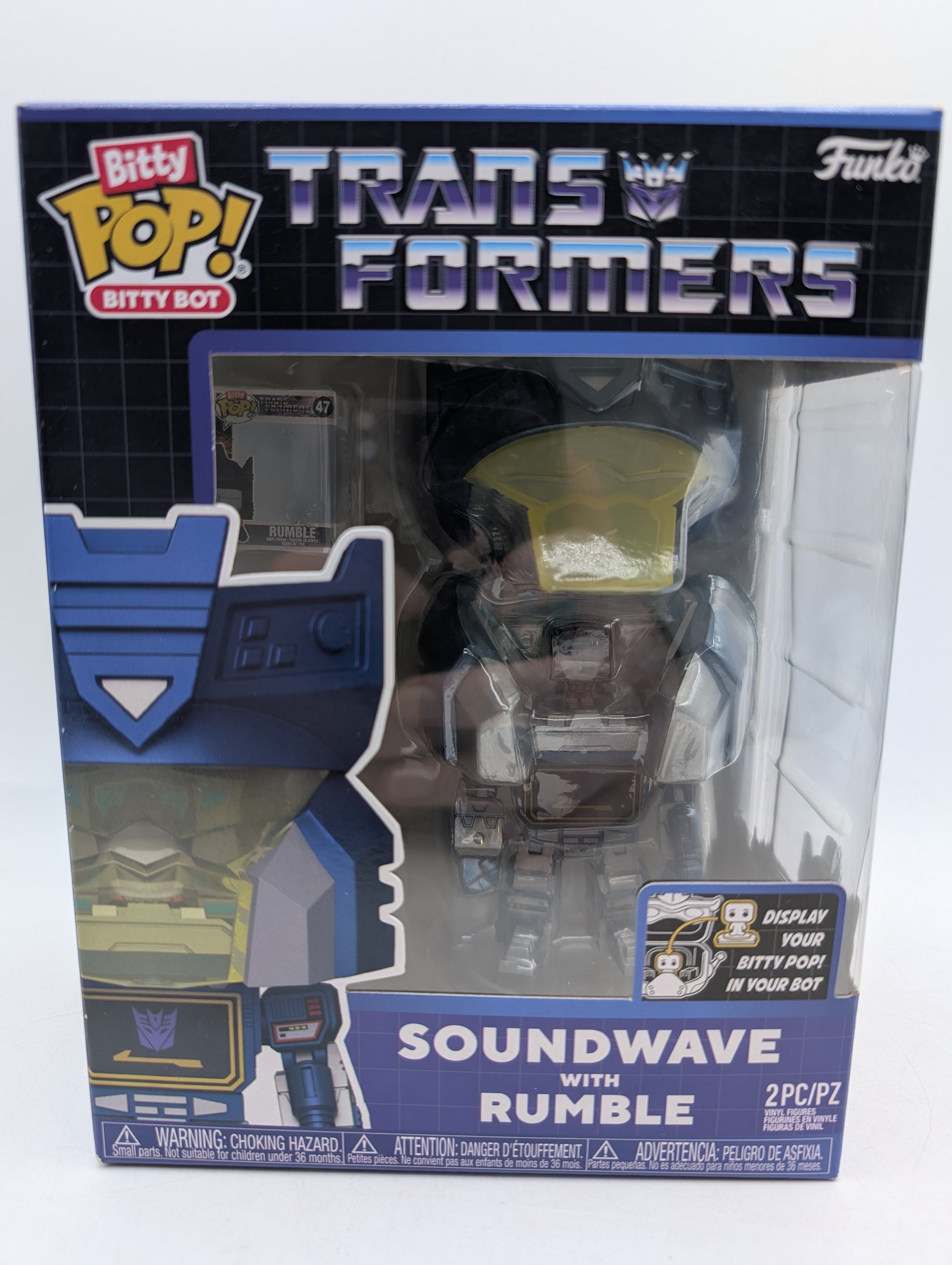 Bitty POP! Transformers Soundwave with Rumble 2Pc image 1