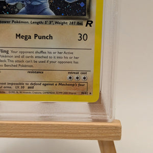 2000 POKEMON TEAM ROCKET Card DARK MACHAMP -HOLO 10/82  1ST EDITION  PSA 8 FRENLY BRICKS - Open 7 Days