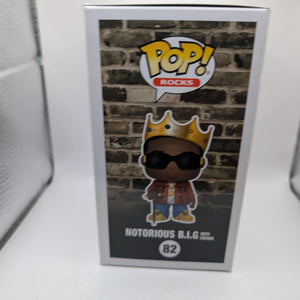 Notorious B.I.G. With Crown Pop Vinyl #82 - 2018 Fall Convention FRENLY BRICKS - Open 7 Days