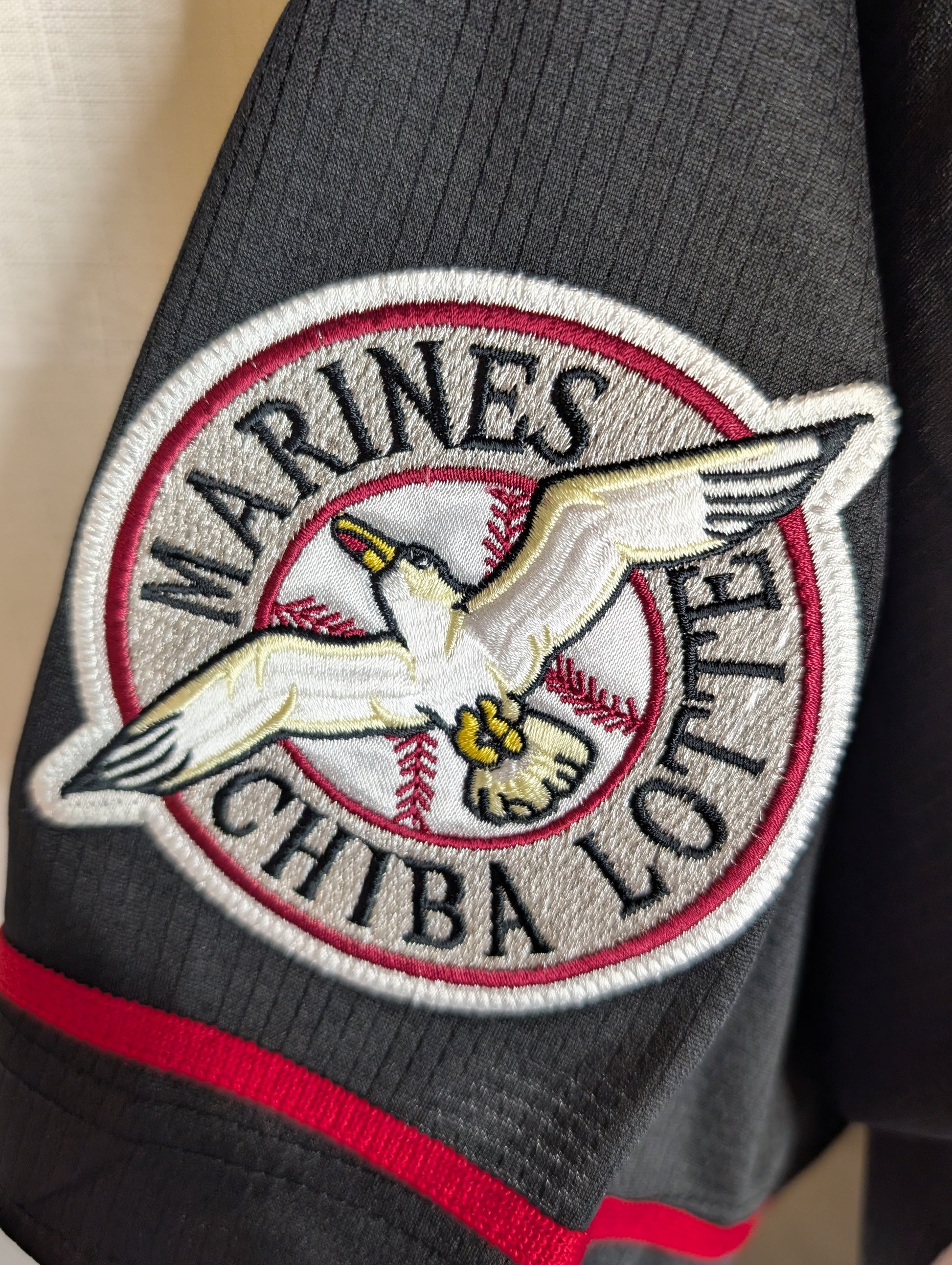 Nippon Baseball Chiba Lotte Marines Away Black/Red 2014-2016 XL Jersey