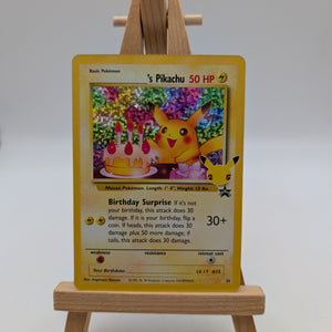 Pokemon Card Birthday Pikachu #24 Celebrations Classic Collection 25th Promo FRENLY BRICKS - Open 7 Days