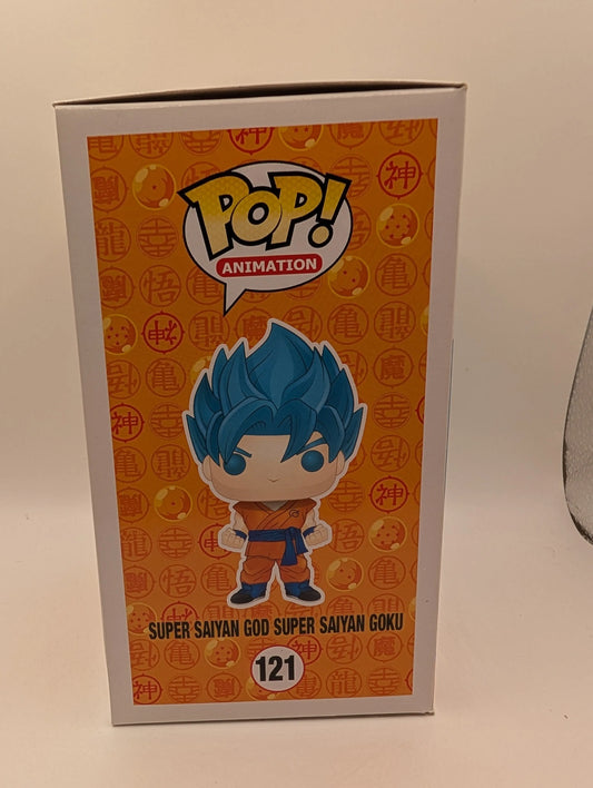 Super Saiyan God Super Saiyan Goku 121 DBZ Funko Pop Vinyl FRENLY BRICKS - Open 7 Days