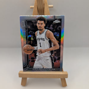 2025-26 Topps Chrome Victor Wembanyama #221 Silver Refractor Spurs FRENLY BRICKS - Open 7 Days