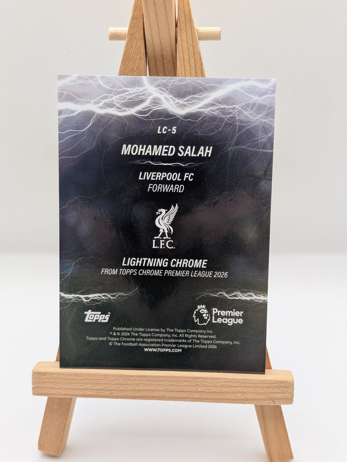 Mohamed Salah 2025-26 Topps Chrome Premier League Lightning Chrome #LC-5 /25 FRENLY BRICKS - Open 7 Days