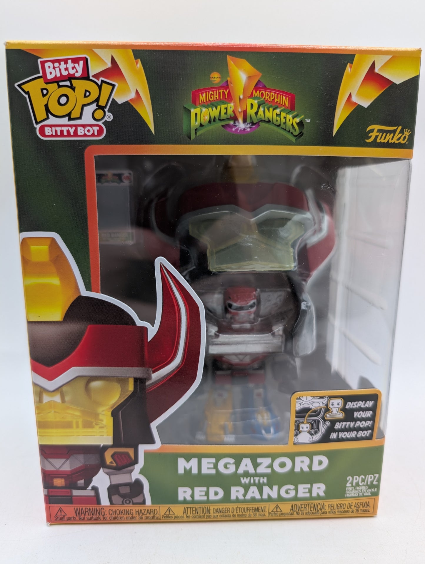 Bitty POP! Mighty Morphin Power Rangers Megazord with Red Ranger 2Pc