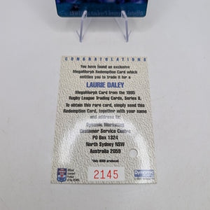 1995 Dynamic Rugby League S2 Megamorph Laurie Daley (Redemption + Megamorph) FRENLY BRICKS - Open 7 Days