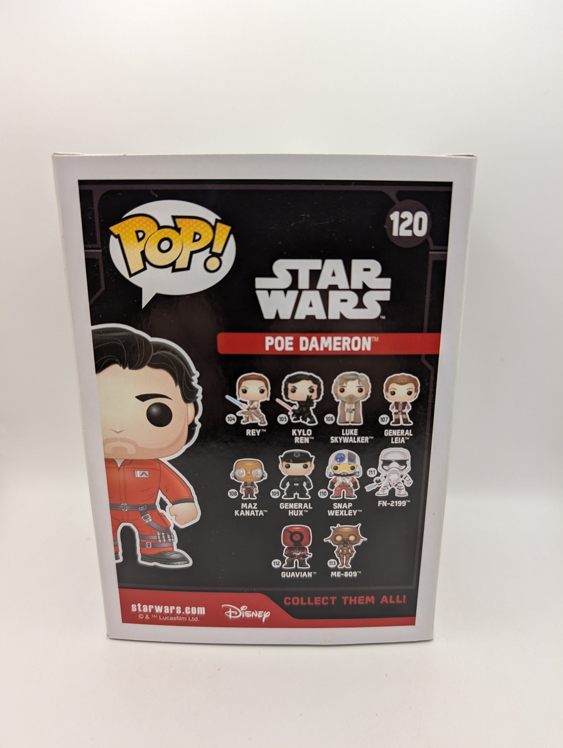 Funko Pop Vinyl Star Wars #120 Poe Dameron FRENLY BRICKS - Open 7 Days