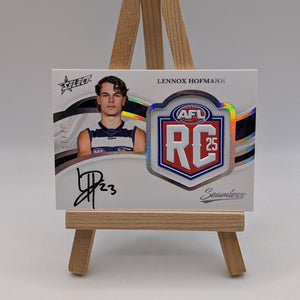 Lennox Hofmann Rookie Badge Signature Seamless Select /70 AFL 2025 Geelong FRENLY BRICKS - Open 7 Days