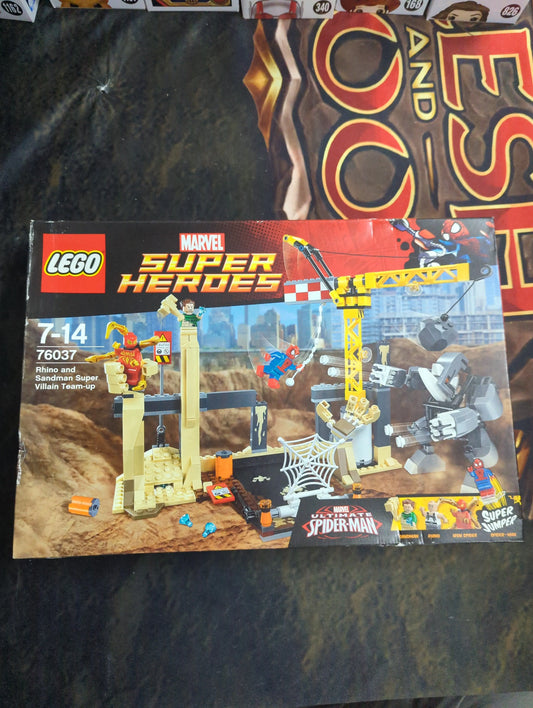 LEGO - Super Heroes - Rhino and Sandman Super Villain Team Up [NEW] 76037 FRENLY BRICKS - Open 7 Days