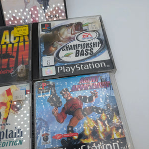 PS1 PlayStation 5x Game Lot Bundle Untested Fishing Cricket More FRENLY BRICKS - Open 7 Days