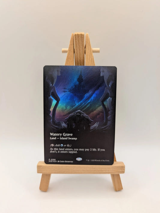 2025 MTG EDGE OF ETERNITIES VIEWPORT BORDERLESS-FOIL #0286 WATERY GRAVE FRENLY BRICKS - Open 7 Days
