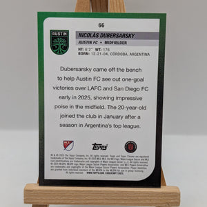 2025 Topps Chrome MLS Nicolas Dubersarsky AUTO RC Red Wave /5 Rookie Austin FRENLY BRICKS - Open 7 Days