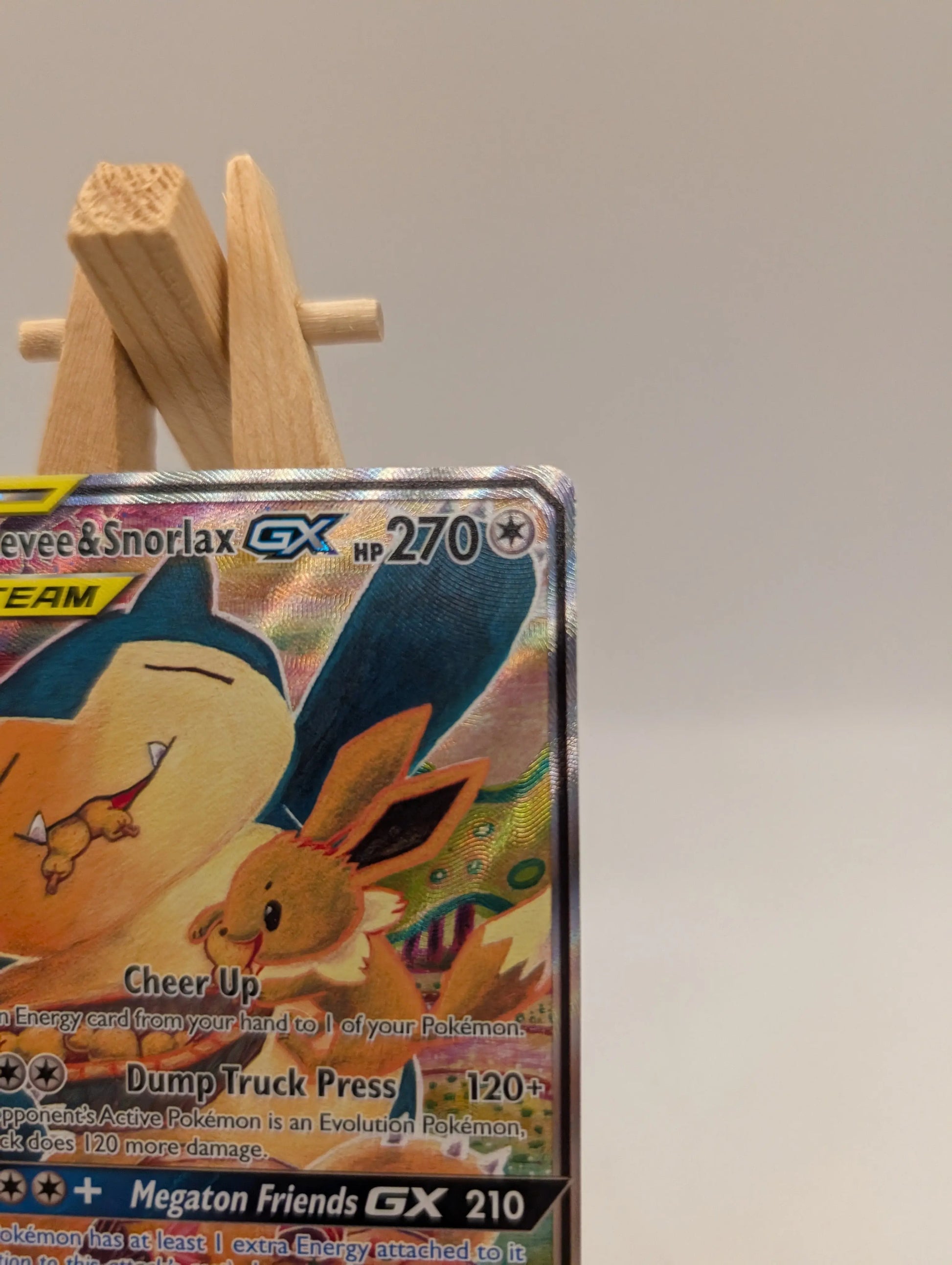 Eevee & Snorlax GX Sm169 Holo TAG TEAM Promo FRENLY BRICKS - Open 7 Days
