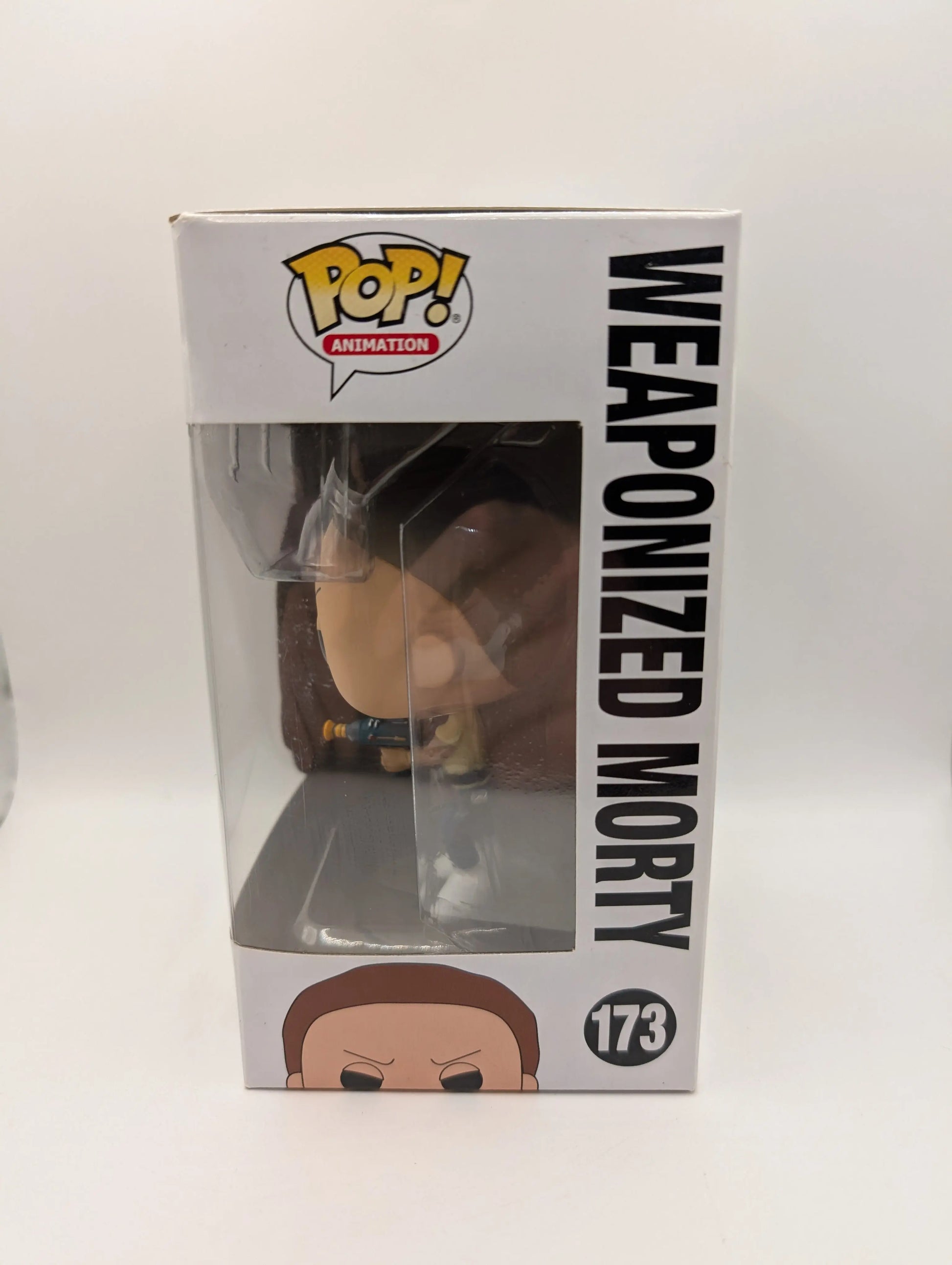 FUNKO POP VINYL - ANIMATION - RICK AND MORTY - WEAPONIZED MORTY - #173 FRENLY BRICKS - Open 7 Days
