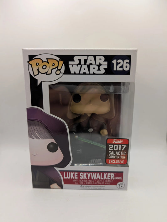 Hooded Luke Skywalker GALACTIC 126 STAR WARS Funko Pop Vinyl FRENLY BRICKS - Open 7 Days