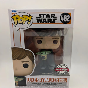 Funko Pop! Vinyl: Star Wars - Luke Skywalker with Grogu #482 FRENLY BRICKS - Open 7 Days