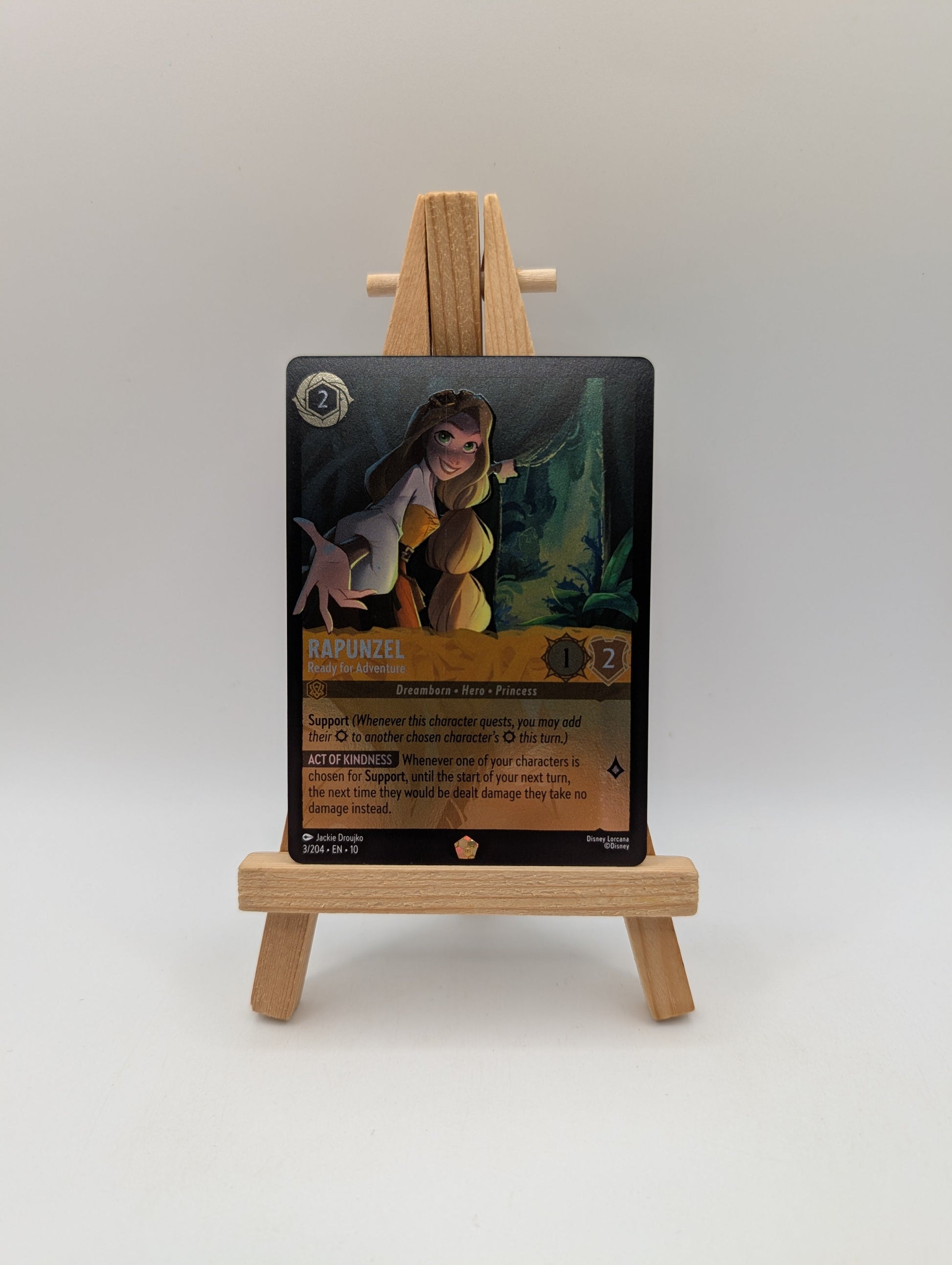 Lorcana Rapunzel Ready for Adventure - WitW 3/204 Cold Foil FRENLY BRICKS - Open 7 Days