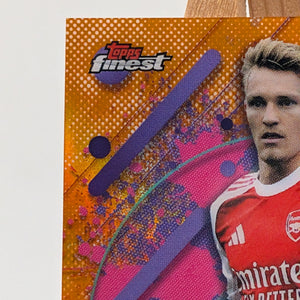 2025-26 TOPPS FINEST PREMIER MARTIN ODEGAARD RARE Orange Refractor /15 FRENLY BRICKS - Open 7 Days