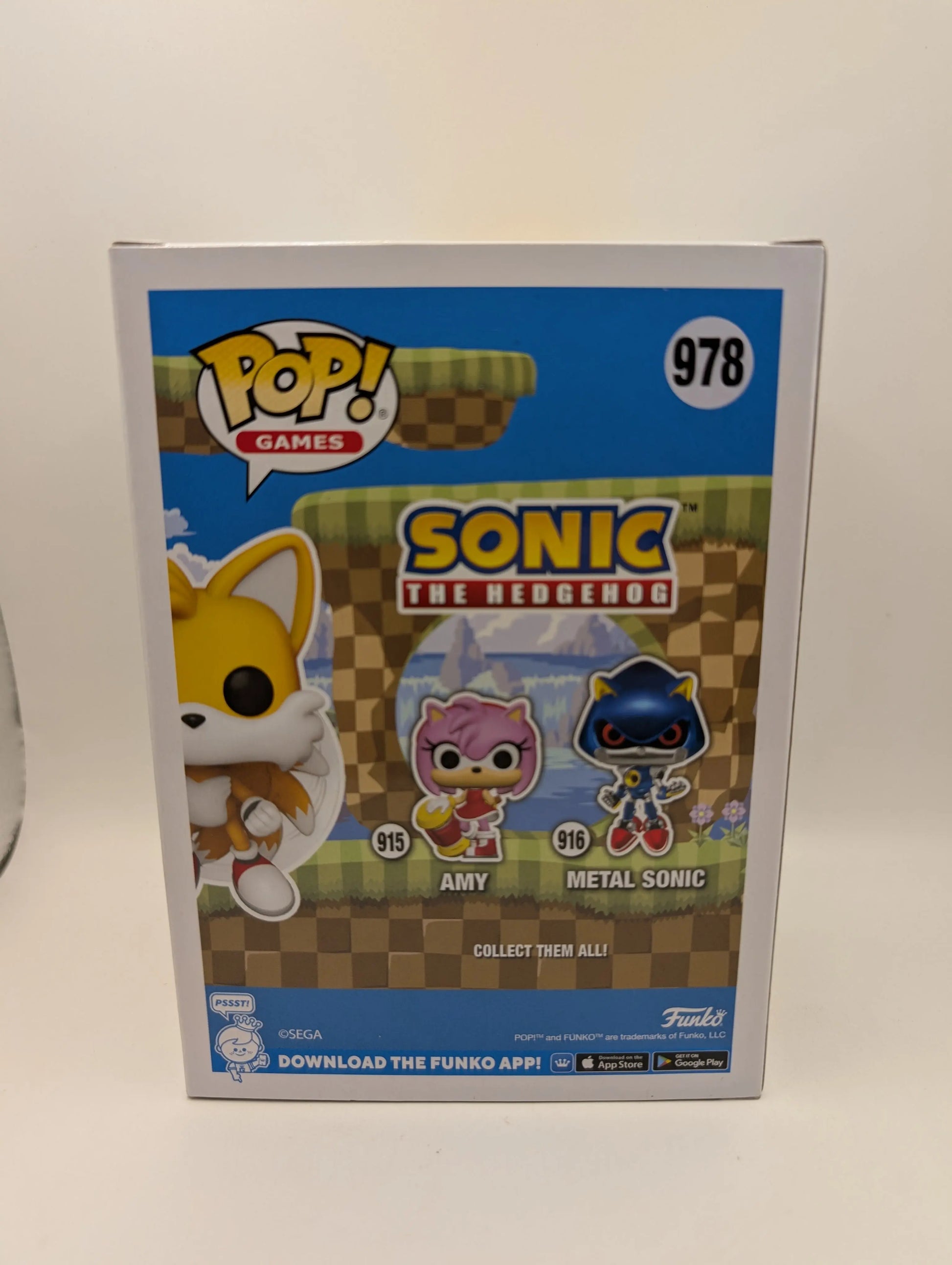 Funko Pop Games #978 Sonic the Hedgehog Flying Tails Chase Flocked Vinyl Figure FRENLY BRICKS - Open 7 Days