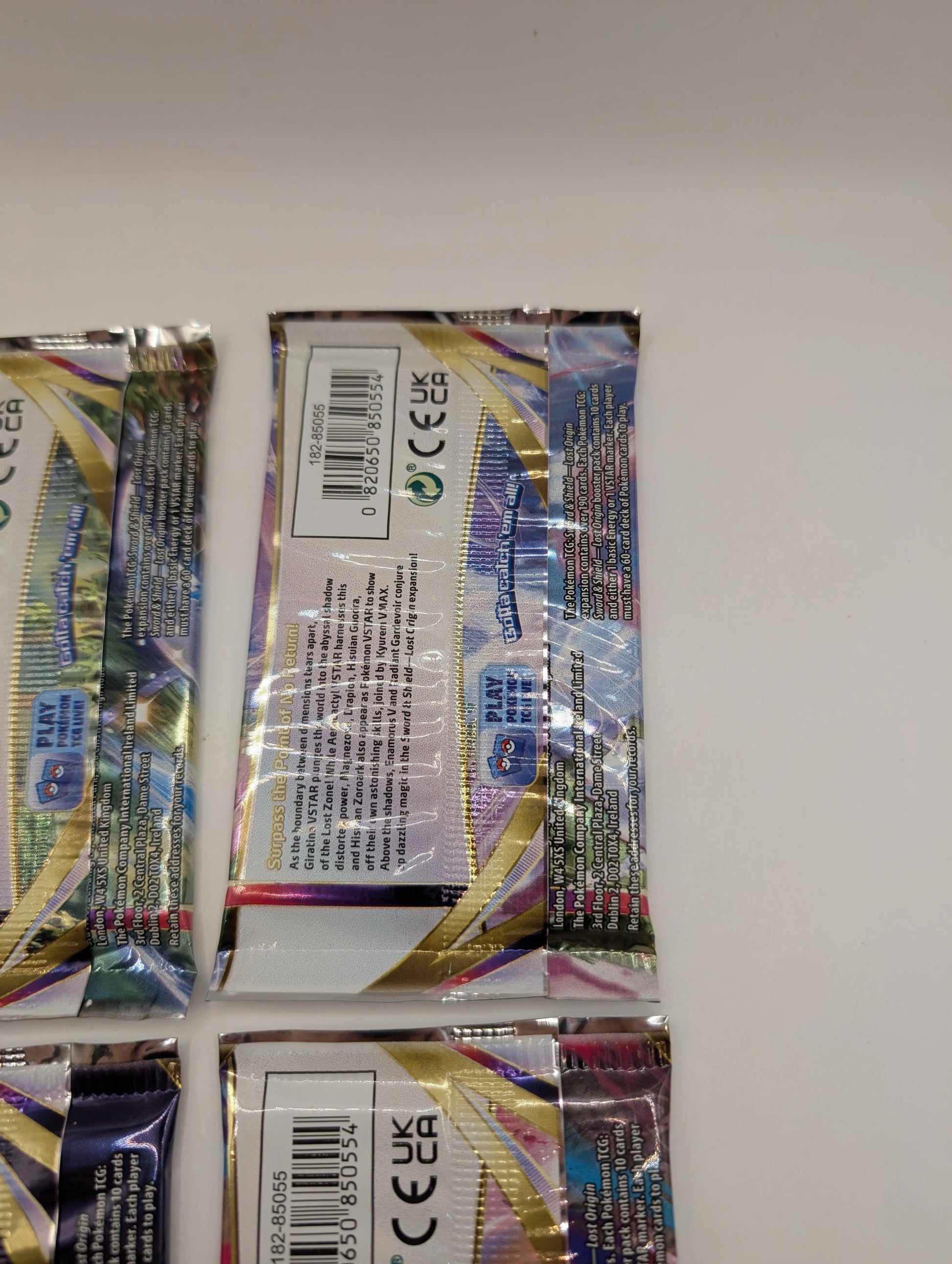 Pokemon TCG Lost Origin Booster Pack x4 (art Set) Sword And Shield FRENLY BRICKS - Open 7 Days