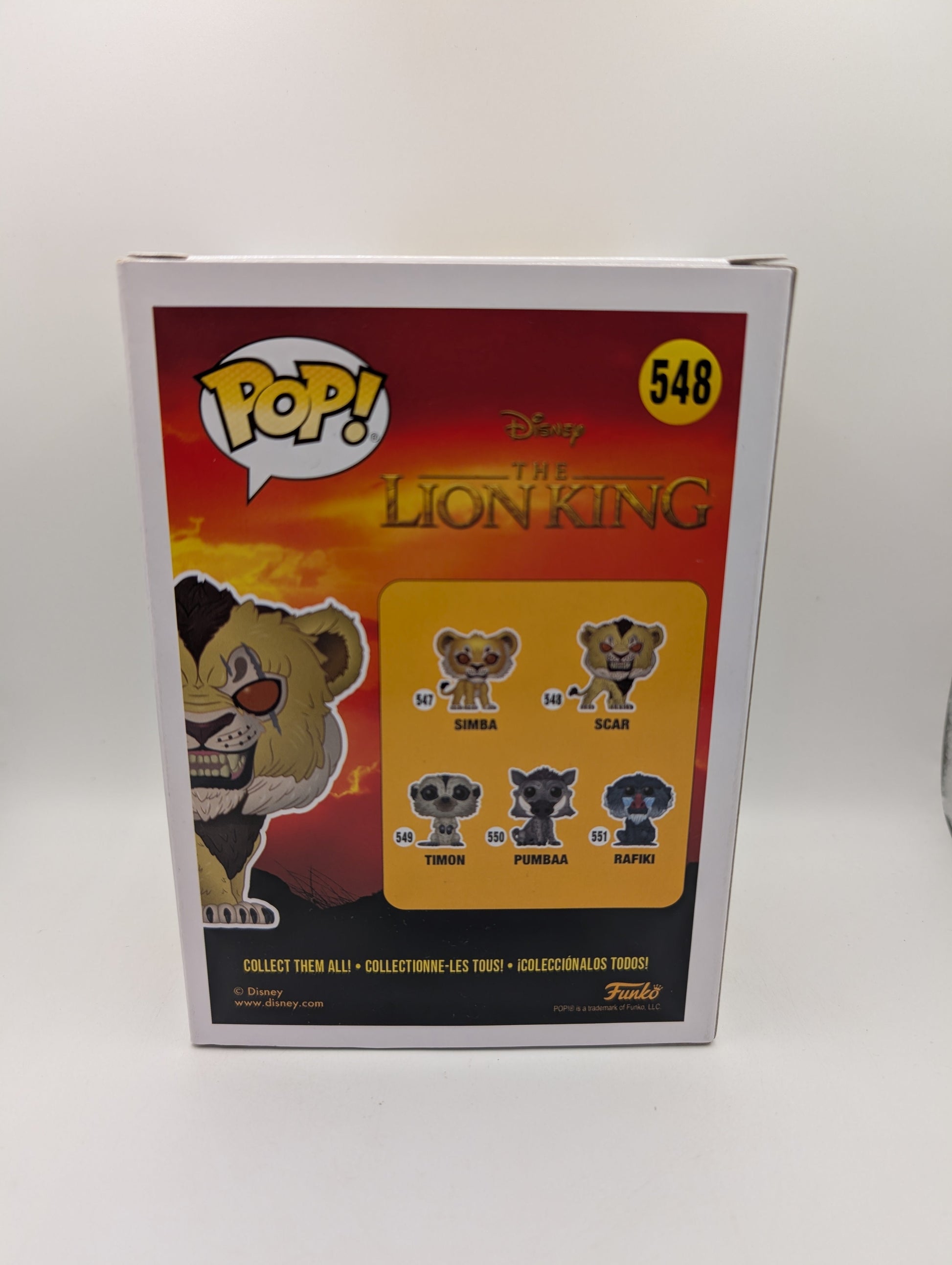Funko Pop! Disney Lion King Scar Vinyl Figure Flocked 548 FRENLY BRICKS - Open 7 Days