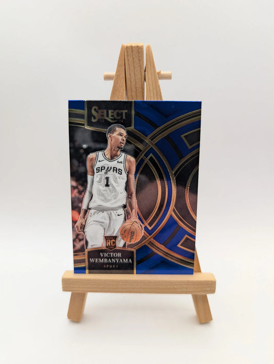 VICTOR WEMBANYAMA 2023/24 PANINI SELECT PREMIER BLUE ROOKIE CARD #121 FRENLY BRICKS - Open 7 Days