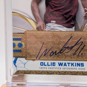 2025 Topps Reverence UCC UEFA ASTON VILLA OLLIE WATKINS Sealed Auto /75 FRENLY BRICKS - Open 7 Days