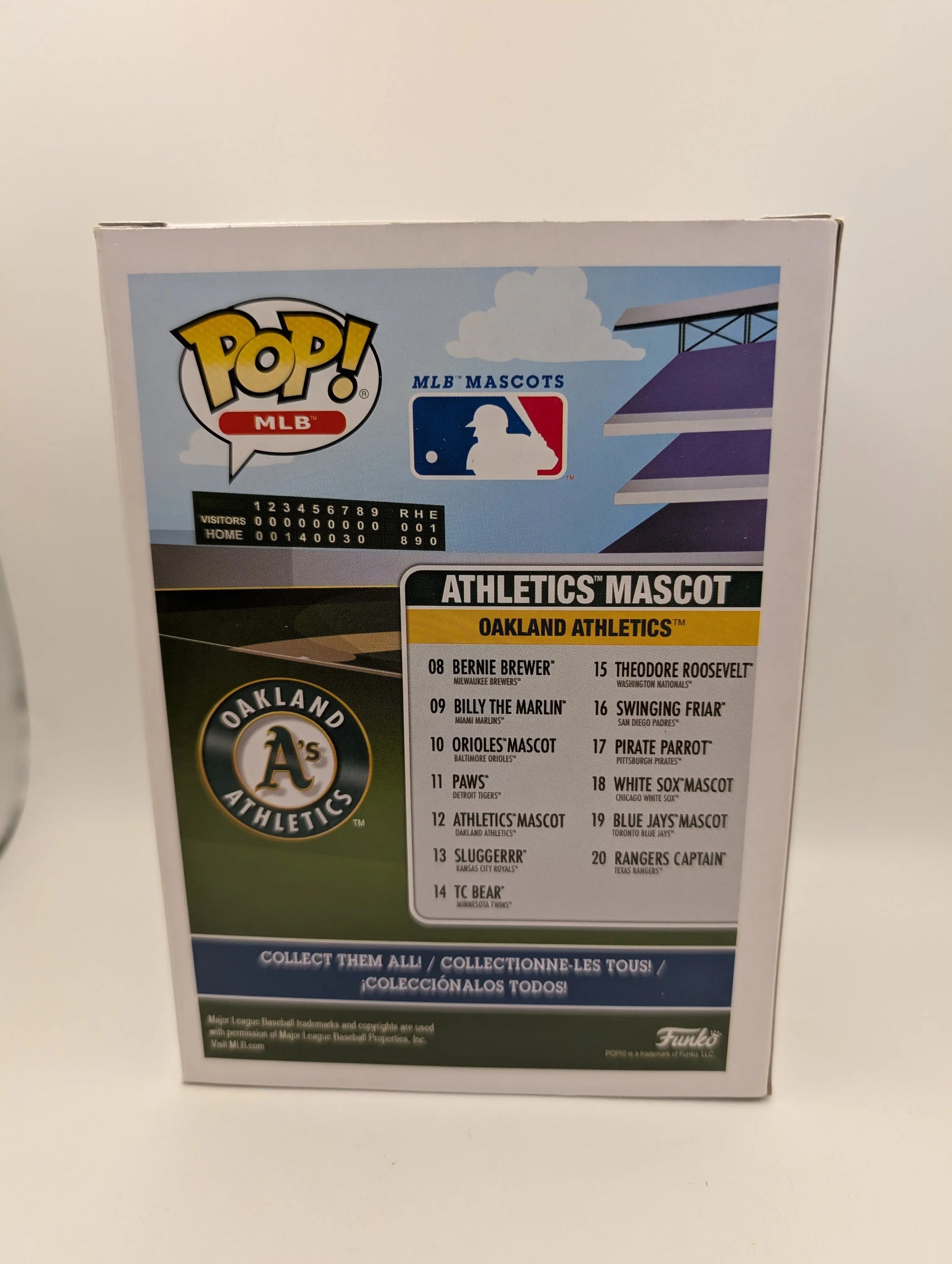 FUNKO POP MLB OAKLAND ATHLETICS #12 ATHLETICS MASCOT VINYL FIGURE FRENLY BRICKS - Open 7 Days