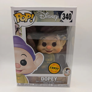Funko Pop Vinyl Disney Snow White & The Seven  Dwarfs Dopey #340 Chase FRENLY BRICKS - Open 7 Days