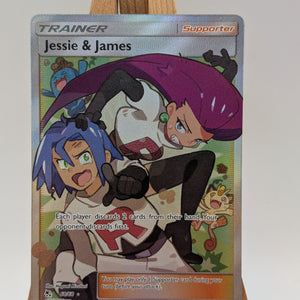 Pokemon TCG Jesse And James Full Art Trainer Card 68/68 Hidden Fates FRENLY BRICKS - Open 7 Days