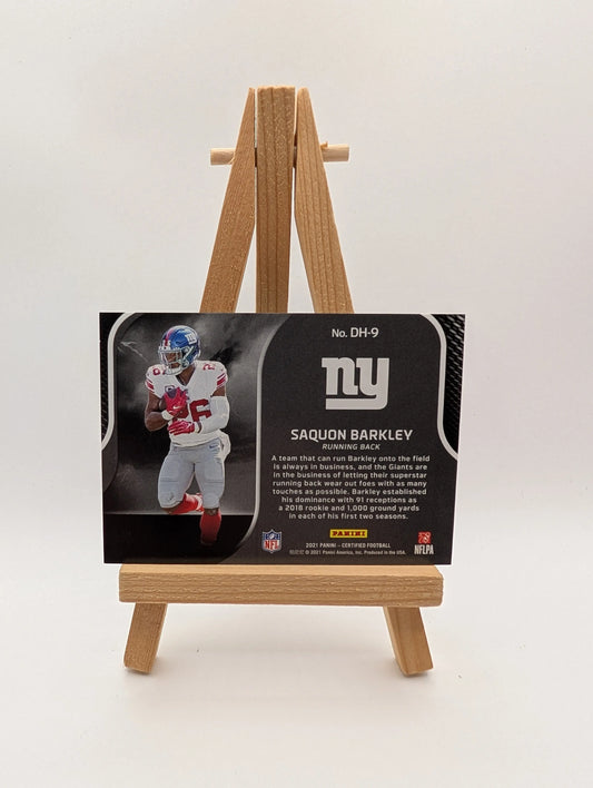 2021 Panini Certified Football Dark Horses #DH-9 Saquon Barkley /199 Pink FRENLY BRICKS - Open 7 Days