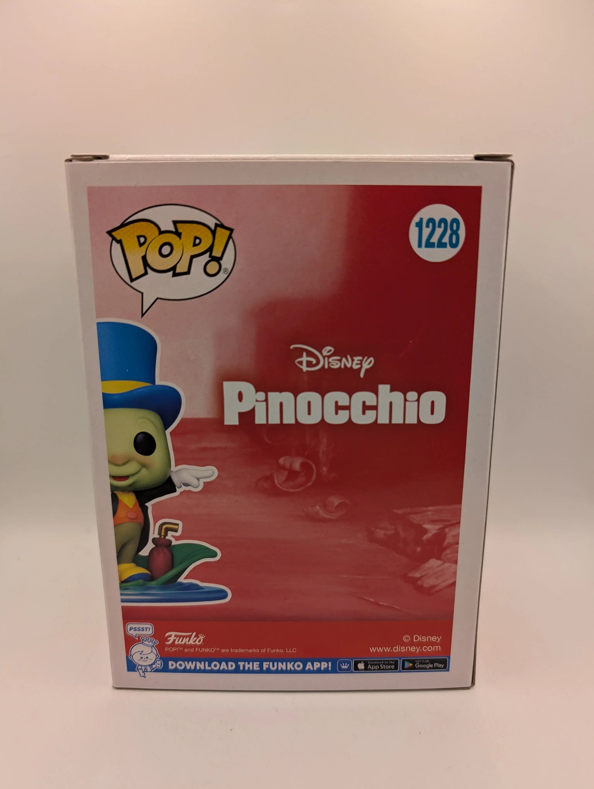Funko POP! Disney Classics - Jiminy Cricket #1228 - 2022 (Exclusive) FRENLY BRICKS - Open 7 Days