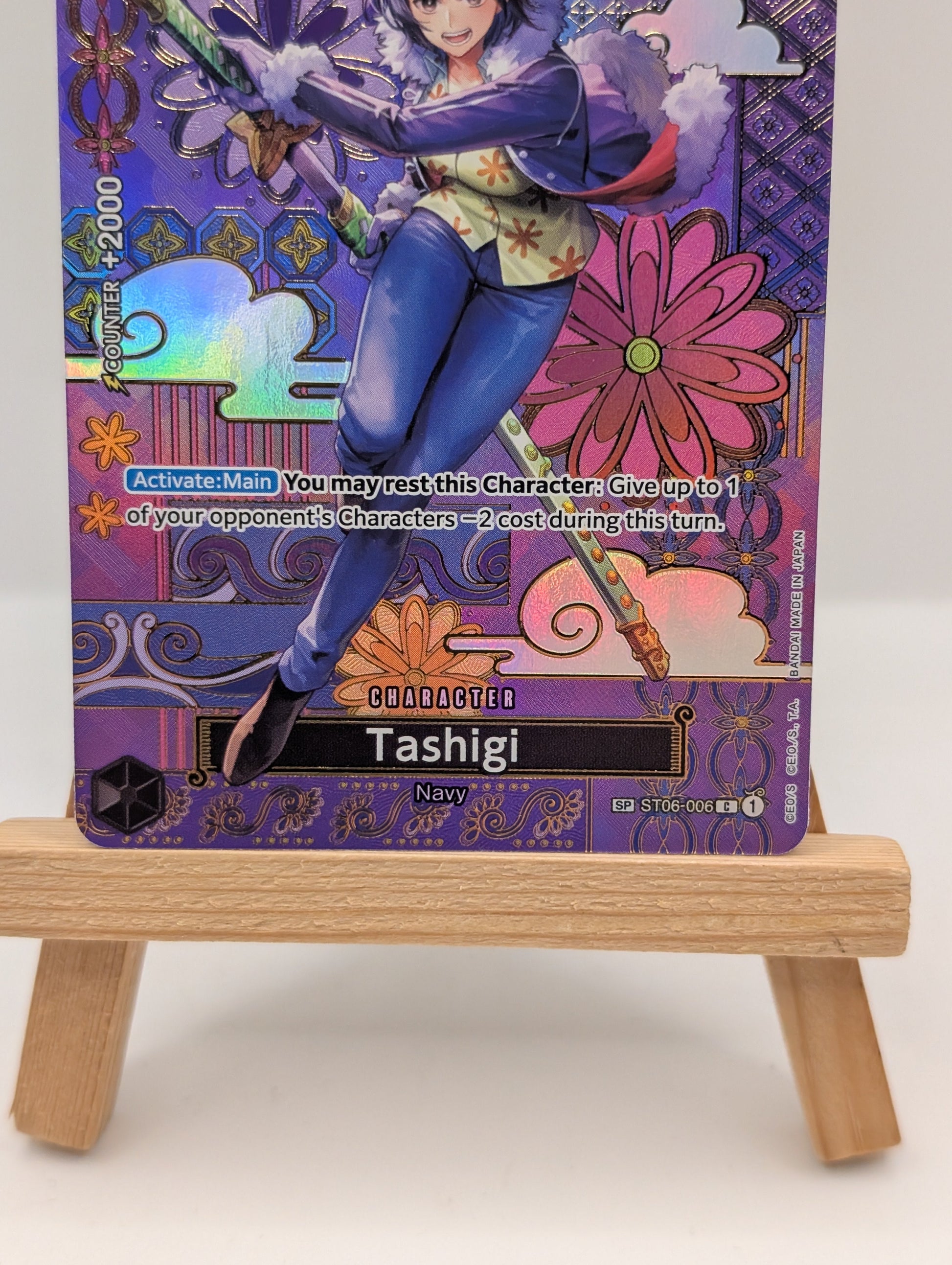 TASHIGI ST06-006 ALT ART  TWO LEGENDS OP08 ONE PIECE SP NM FRENLY BRICKS - Open 7 Days