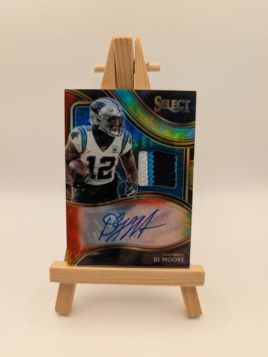 2020 Select DJ Moore Signature Patch Tie Dye Prizm Auto /25 FRENLY BRICKS - Open 7 Days