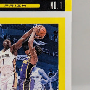 2020-21 Panini Flux #1 D Lux Zion Williamson Gold Prizm /10 Pelicans FRENLY BRICKS - Open 7 Days