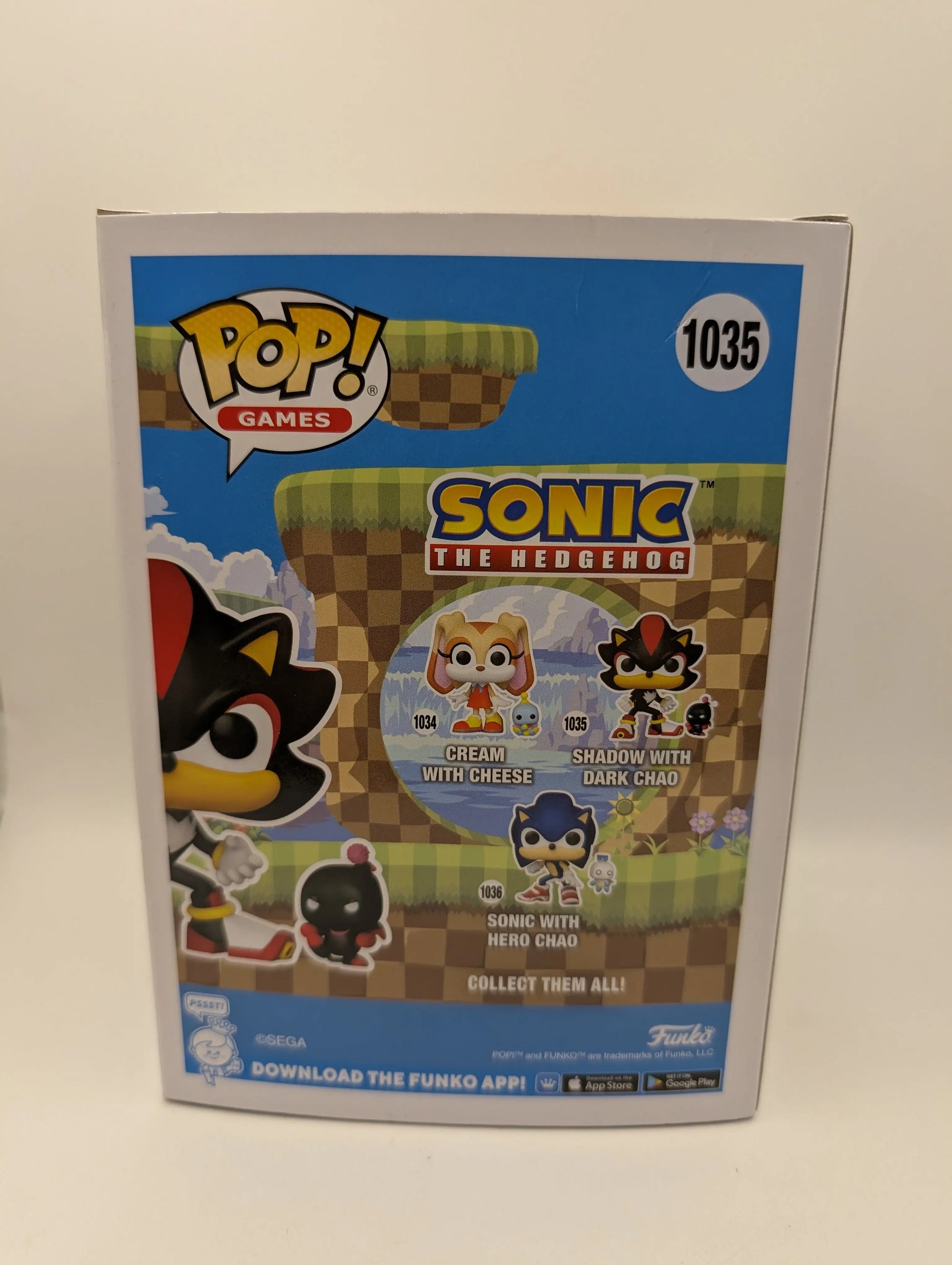 Funko Pop! Vinyl: Sonic the Hedgehog - Shadow with Dark Chao #1035 FRENLY BRICKS - Open 7 Days