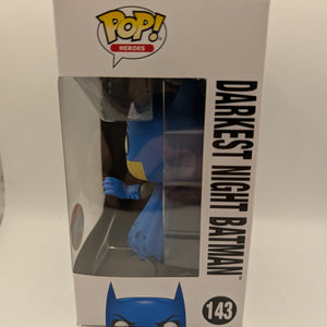 Funko Pop Vinyl DC Pop Heroes #143 Darkest Night Batman Limited Edition NYCC 2016 FRENLY BRICKS - Open 7 Days