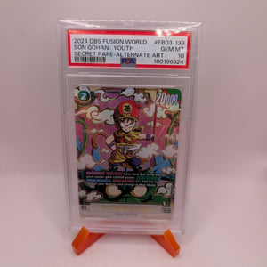 Son Gohan : Youth SCR ALT ART FB03-139 Gem Mint PSA 10 FRENLY BRICKS - Open 7 Days
