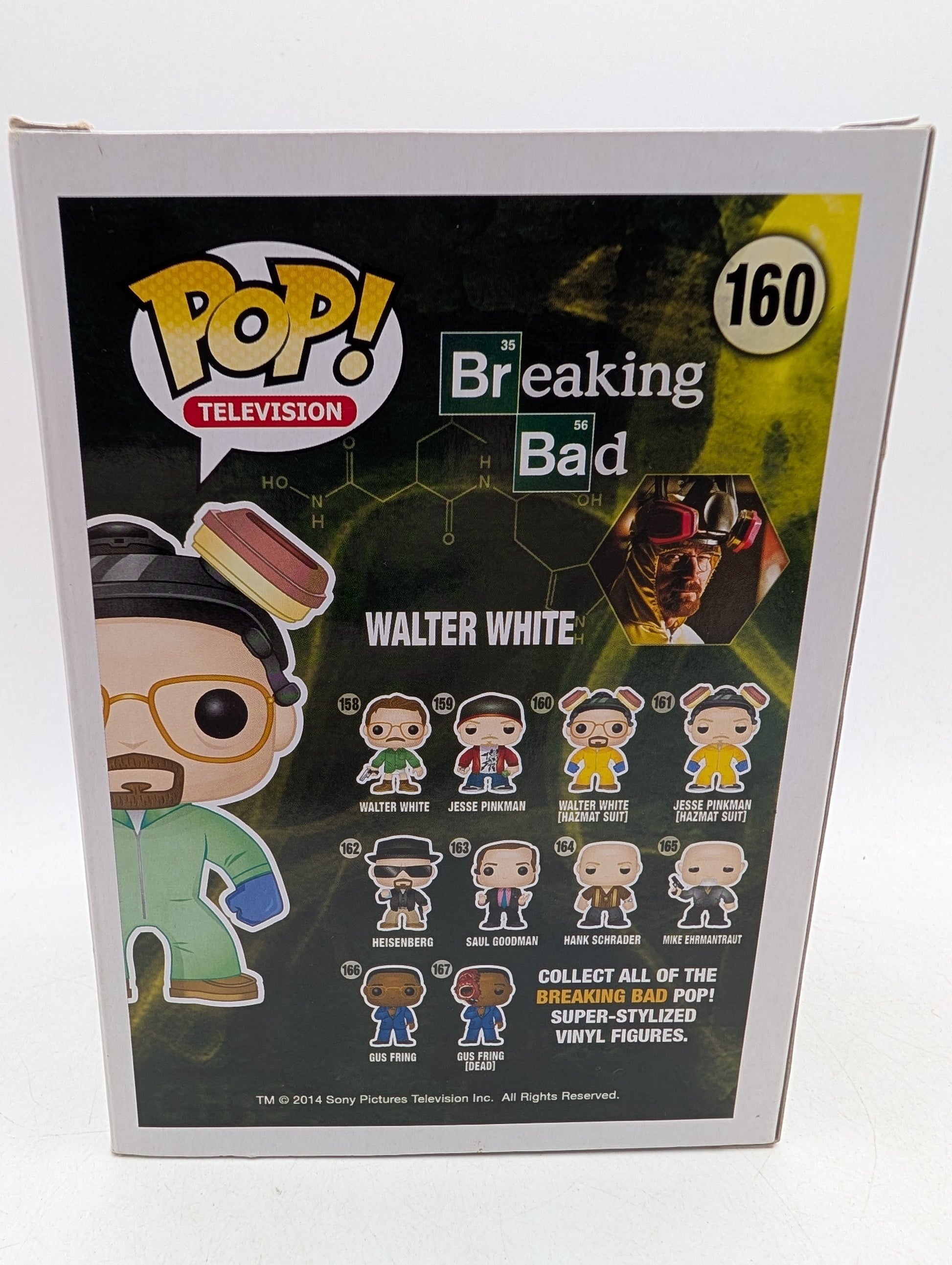 FUNKO Pop! Breaking Bad Walter White in Green Hazmat Suit #160 image 5