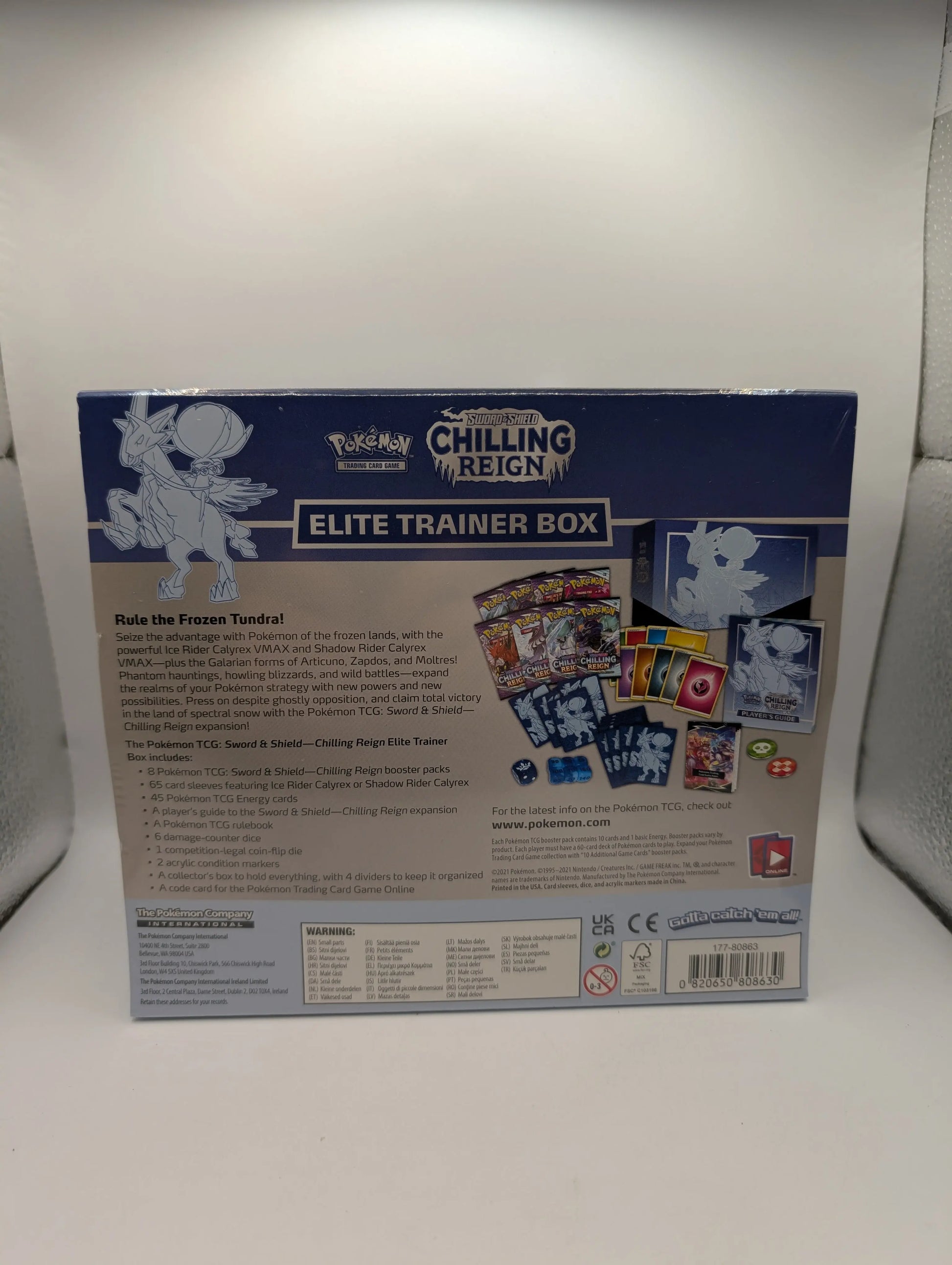 Pokemon TCG Chilling Reign Elite Trainer Box ETB (NEW) (SEALED) FRENLY BRICKS - Open 7 Days