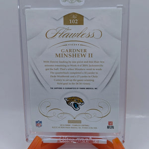 Panini 2019 Football Gardner Minshew Rookie Flawless Sapphire Sealed /10 FRENLY BRICKS - Open 7 Days