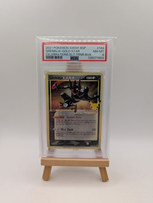 Greninja-gold Star 144 Celebrations Elite Trainer Box Pokemon PSA 8 FRENLY BRICKS - Open 7 Days
