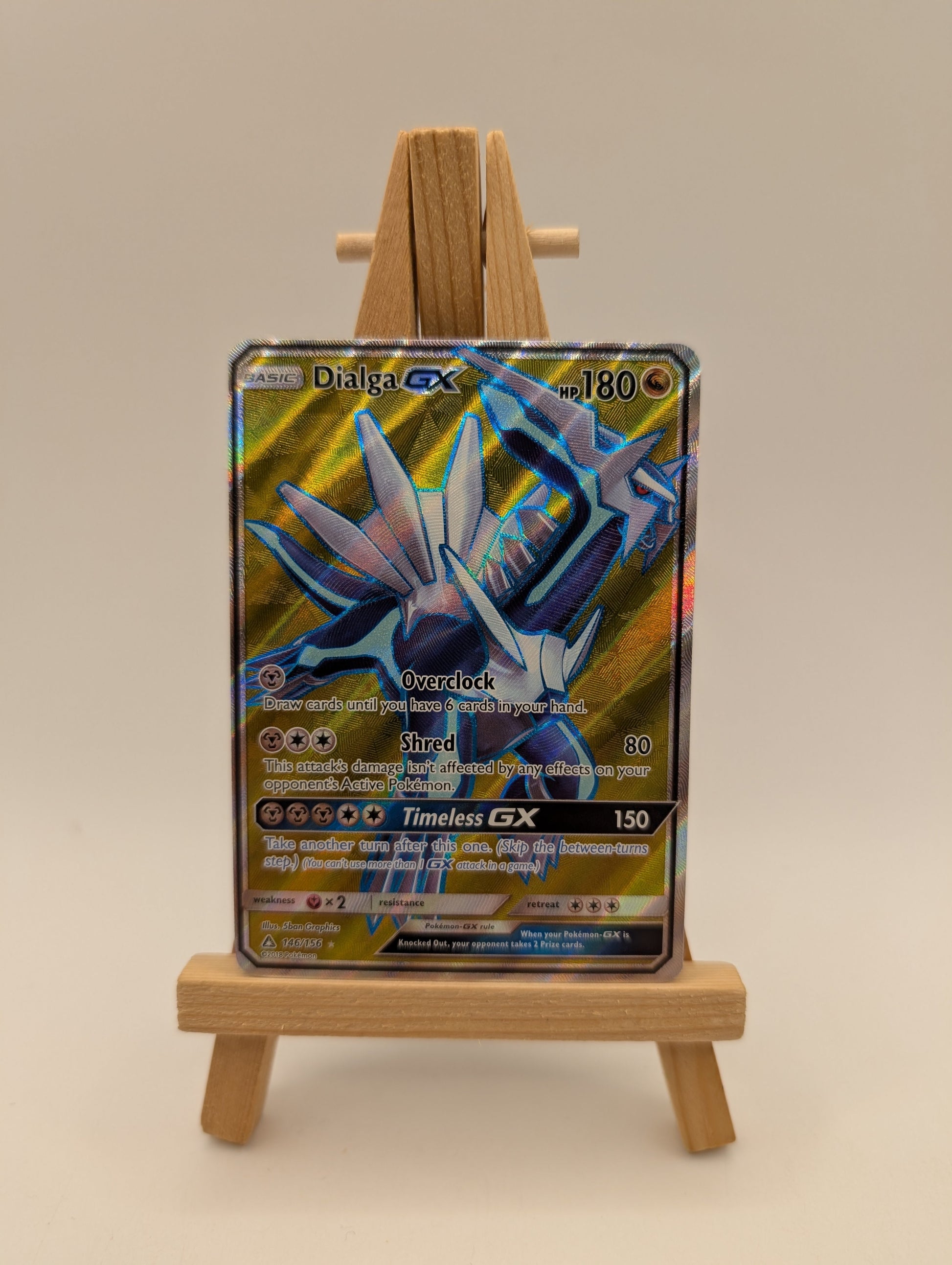 Pokemon Card Ultra Prism Dialga GX 146/156 Full Art FRENLY BRICKS - Open 7 Days